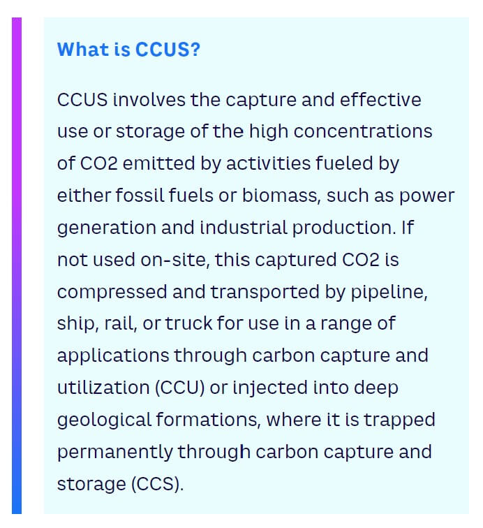 What is CCUS sidebar
